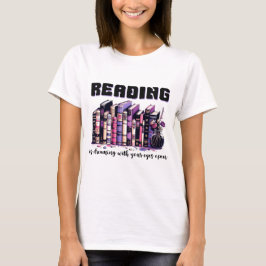 Camiseta Ler é sonhar com os olhos abertos