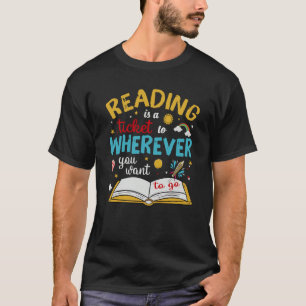 Camiseta Ler É Um Bilhete Para Onde Quiser Ir