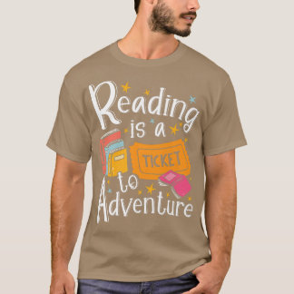 Camiseta Ler É Um Bilhete Para Os Presentes Do Livro De Ave