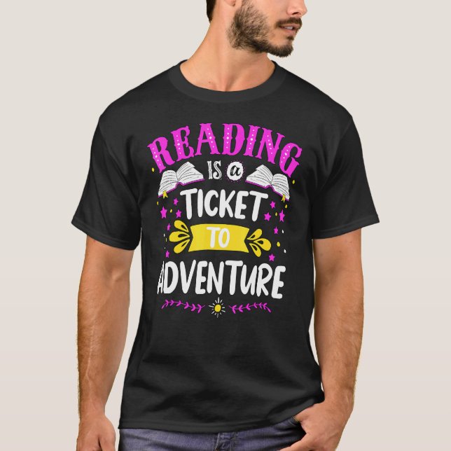 Camiseta Ler É Um Bilhete Para Se Afirmar De Volta À Escola (Frente)