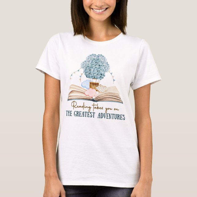 Camiseta Ler Leva Você Às Maiores Aventuras (Frente)