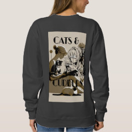 Camiseta Ler livros de gatos e algemas, design de gatinhosT