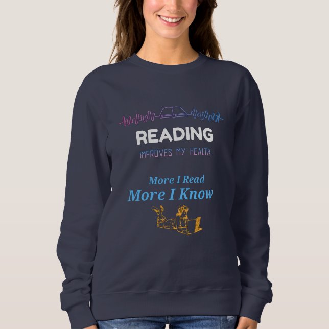 Camiseta Ler melhora minha saúde (Frente)