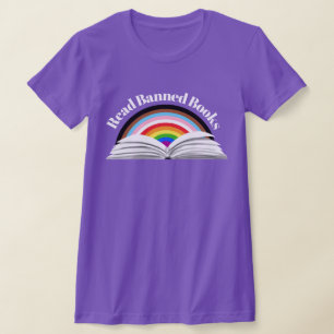 Camiseta Ler Orgulho de Progresso de Livros Banidos
