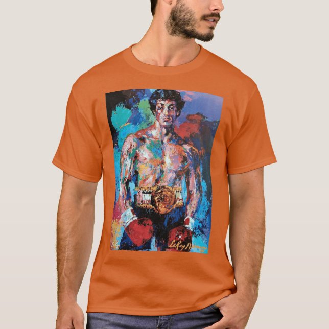 Camiseta Leroy Neiman Rocky retro (Frente)
