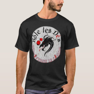 Camiseta Les Dés Combattons le Cancer de Chandail Rôle