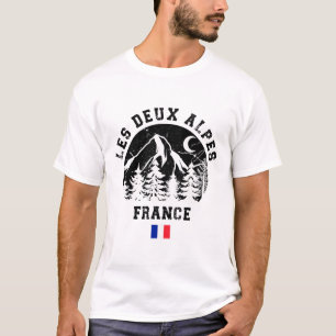 Camiseta Les Deux Alpes France Alps Ski Resort Alpino Skiin