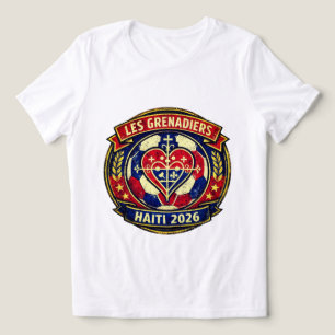 Camiseta Les Grenadiers Haiti 2026 Futebol Coração Inspirad