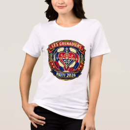 Camiseta Les Grenadiers Haiti 2026 Futebol Coração Inspirad