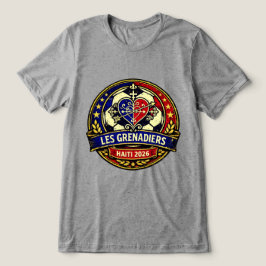 Camiseta Les Grenadiers Haiti Futebol Brasão Vintage