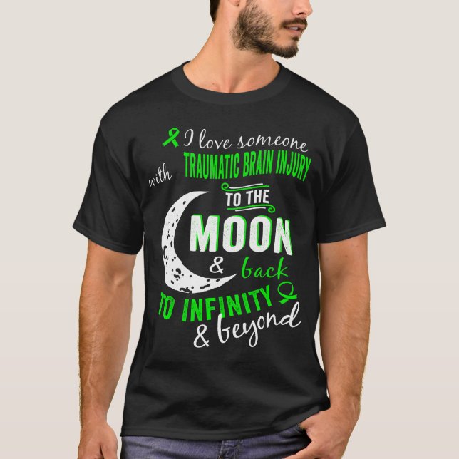 Camiseta Lesão cerebral Traumática Na Lua De Volta Ao Infin (Frente)