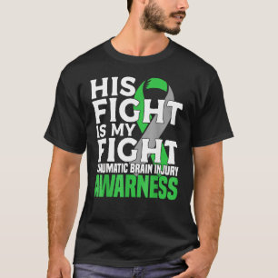 Camiseta Lesão cerebral traumática Sensibilização para a co