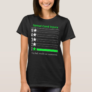 Camiseta Lesão da medula espinhal Muito ruim, não recomen