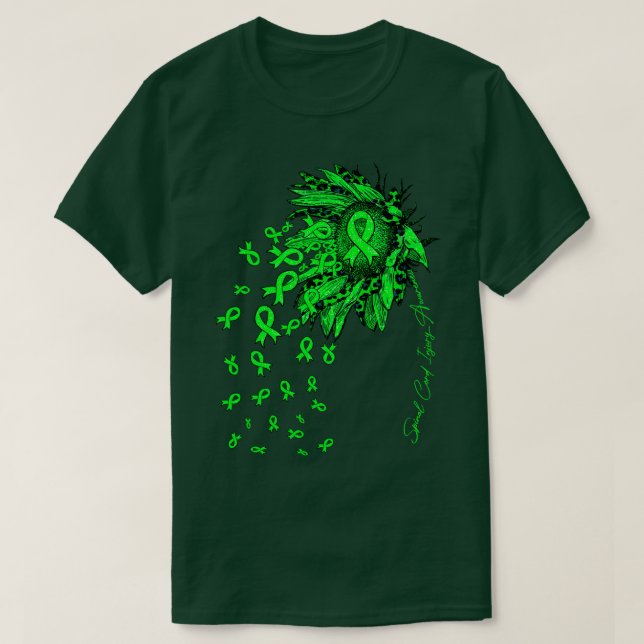Camiseta Lesão da medula espinhal Sensibilização Fluxo de f (Frente do Design)