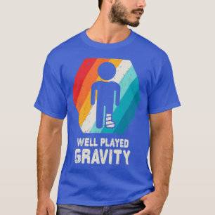 Camiseta Lesão Do Pé Do Joelho Do Ankle Da Frente Quebrada