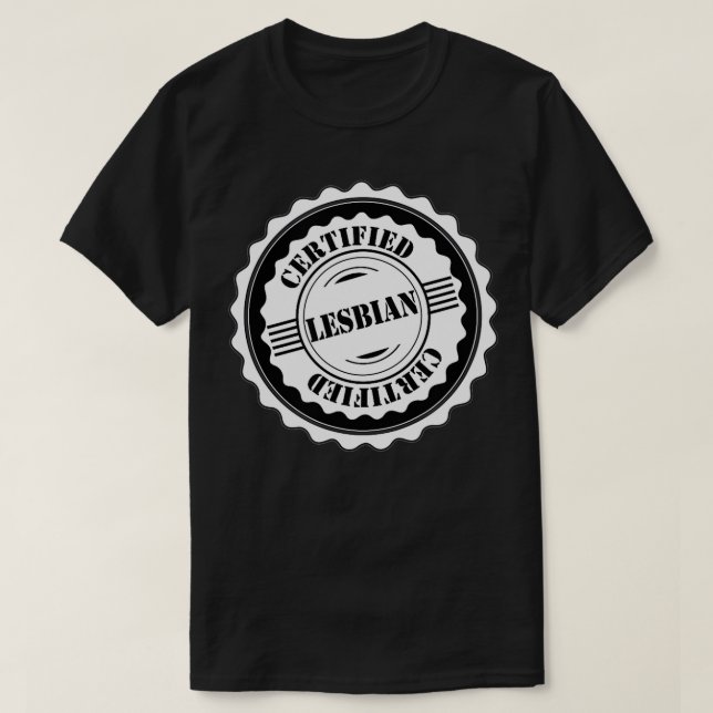 Camiseta Lesbian Certified Lesbian Stuff LGBTQ Pride  Lesbi (Frente do Design)