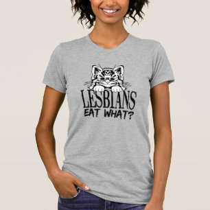 CAMISETA LESBIANOS COMEM O QUÊ?
