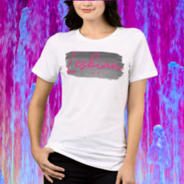 Camiseta Lésbica AF Lipstick rosa