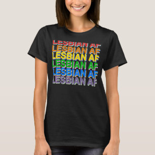 Camiseta Lésbica Af Rainbow Lgbt Pride E Gay Love Parade