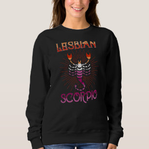 Camiseta Lésbica Escorpião Zodíaco Sinal de Aniversário Hor