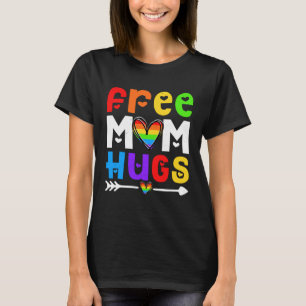 Camiseta Lésbica Gay Free Mãe Abraça LGBT Orgulhosa Mãe Arc