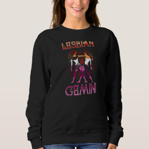Camiseta Lésbica Gemini Sinal Zodítico Cons de Horoscópio d