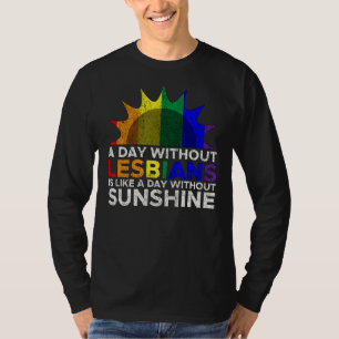 Camiseta Lésbica Orgulho Sunshine Lgbt Gay mulheres bissexu