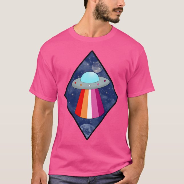 Camiseta Lésbica Orgulho Ufo (Frente)