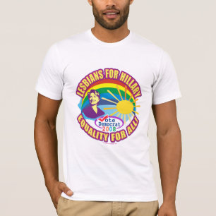 Camiseta Lésbica para Hillary! Hillary para o presidente