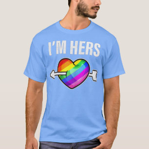 Camiseta Lésbica Parceiro Correspondente Shes Mine Parte 2 