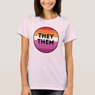 Camiseta Lésbica Pronouns Pride
