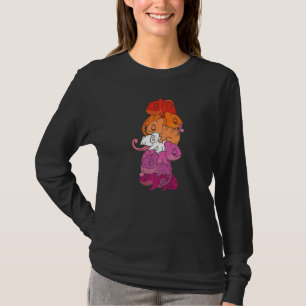 Camiseta Lésbica Sinalizador Gênero Orgulho Lgbtq Chameleon