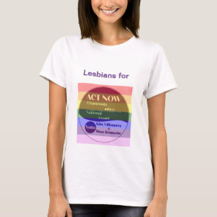 Camiseta Lésbicas para Kim-Rosa