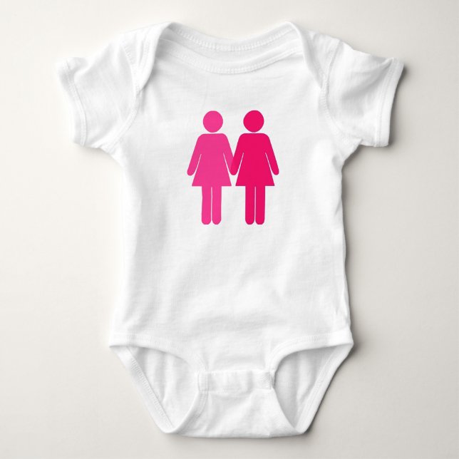 Camiseta Lésbicas rosa (Frente)