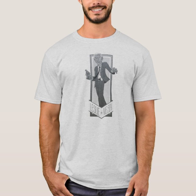 Camiseta Leslie Nielsen, um tributo (Frente)