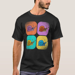 Camiseta Lesma Animal de Jardim Lento Gastrópode Arte Pop L