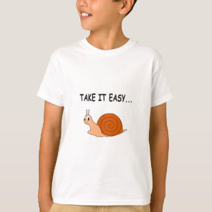 Camiseta Lesma de desenho animado fofa, relaxe