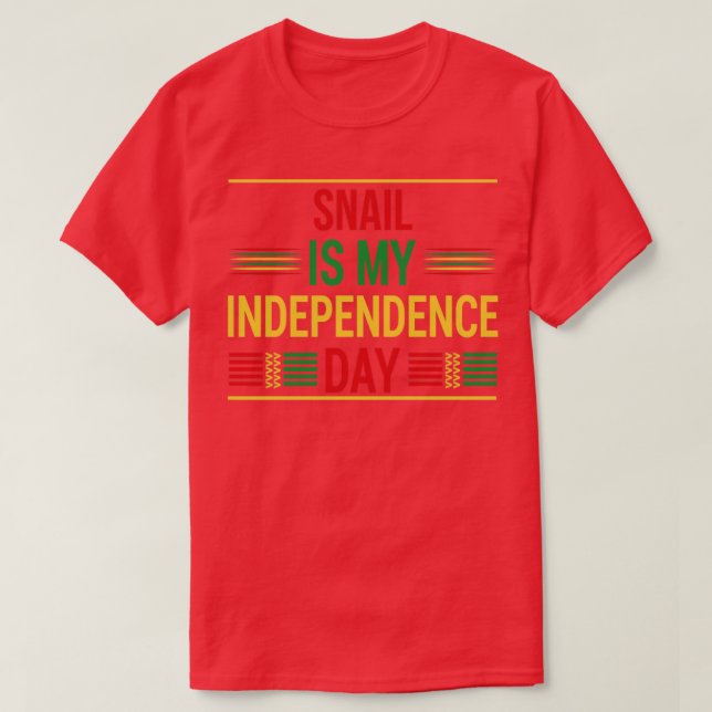 Camiseta lesma é minha independência (Frente do Design)