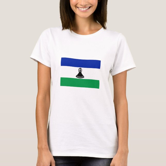 Camiseta Lesoto Flag (Frente)