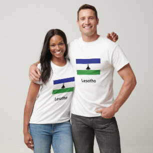Camiseta Lesoto Flag