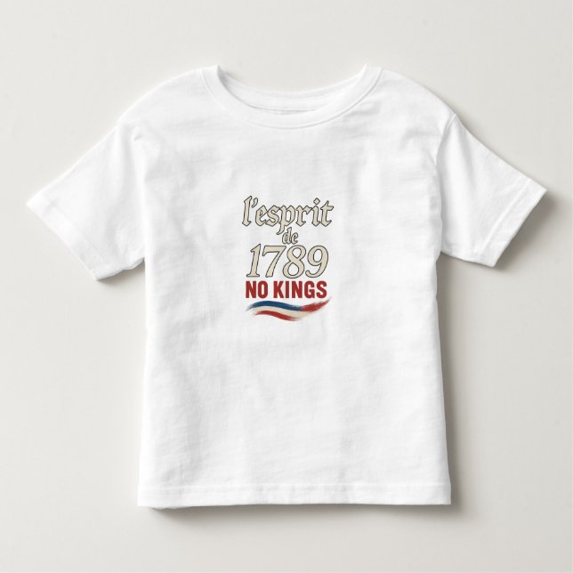 Camiseta l'esprit de 1789 No Kings (Frente)