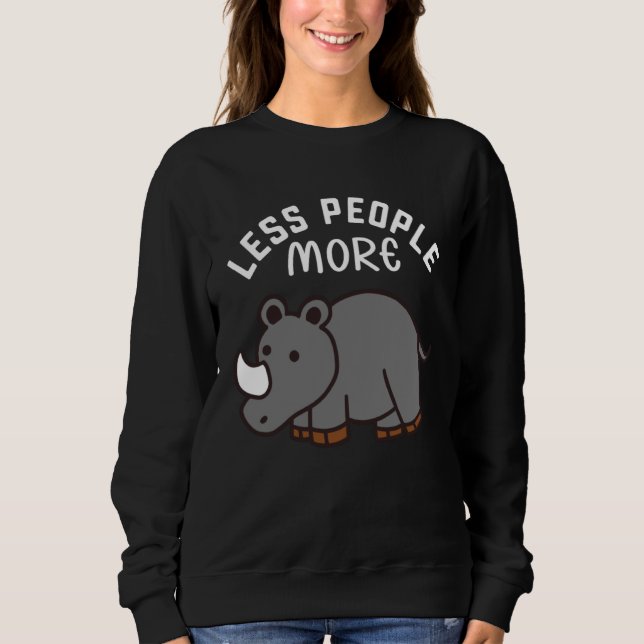 Camiseta Less People More Rhinos Children Rhino (Frente)