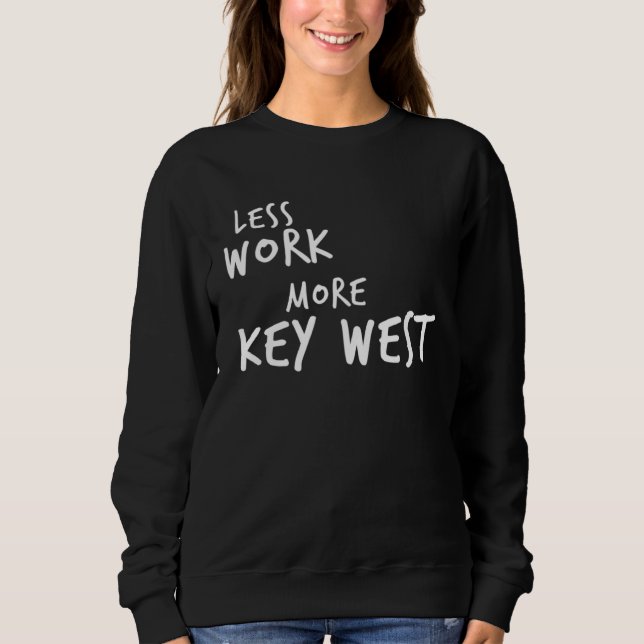Camiseta Less Work More Key West (Frente)