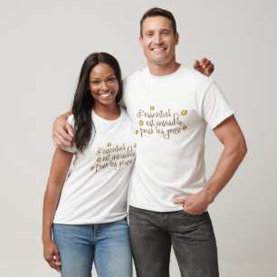 Camiseta L'essentiel est invisível pour les yeux