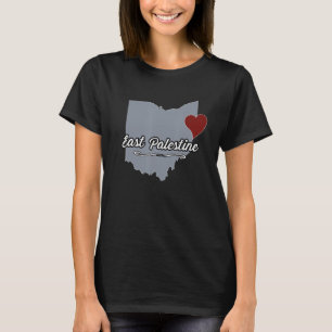Camiseta Leste da Palestina Ohio Cidade do OH Estado dos EU