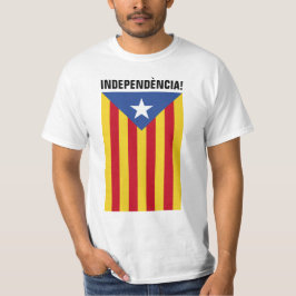 Camiseta L'Estelada Blava - bandeira Catalonia da estrela