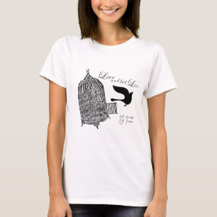 Camiseta let birds fly free