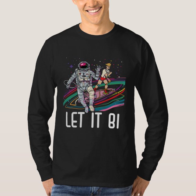Camiseta Let It Bi Bisexual Pride March Bisexuality LGBTQ (Frente)