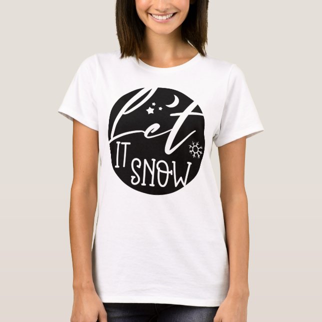 Camiseta Let it snow (Frente)