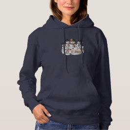 Camiseta Let It Snow Typography Snowman Winter Hoodie